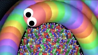 Slitherio AI300000 score Epic slitherio gameplay Highest score slither snack 166 [upl. by Enahpad]