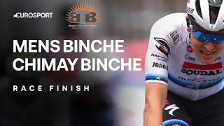 “INSANE SPEED”🔥  BincheChimayBinche 2024 Mens Elite Final Kilometres  Eurosport Cycling [upl. by Laram]