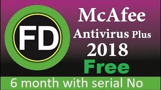 How to Download and Activate McAfee Antivirus Plus 2018 with serial No [upl. by Elfont]