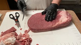 Competition brisket trim [upl. by Lemaceon426]