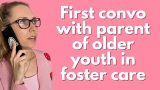 Foster praents first conversation with bio parent of tween or teen [upl. by Kendre]