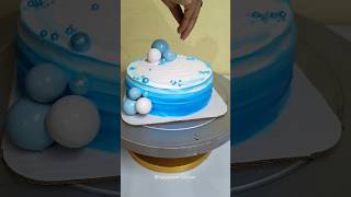 Simple Cake Design 🎂fancycakecake design for boys cakedecorating shortsfeed ytshorts [upl. by Nerehs]