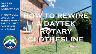 How to rewire a Daytek rotary clothesline [upl. by Vaughan162]