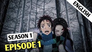 Demon Slayer Season 1 Episode 1 Explanation In English Demon Slayer Part 1 [upl. by Parrisch]