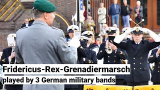 FridericusRexGrenadiermarsch live von drei Bundeswehr Musikkorps  Militärmusik in Perfektion [upl. by Tuinenga]