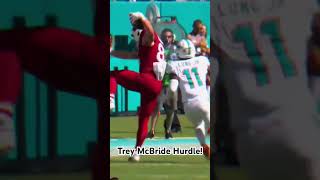 Trey McBride Easy Hurdle nfl football sports treymcbride [upl. by Martin]