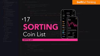 Sorting List data with MVVM and animations  SwiftUI Crypto App 17 [upl. by Banwell859]