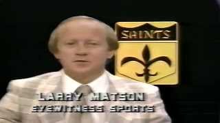 08151981 Saints News Larry Matson WWLTV New Orleans [upl. by Ydna]