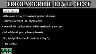 Triglyceride Level Test  Triglyceride Test Normal Ranges  How To Lower Triglycerides [upl. by Raseta]