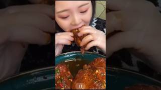 Chinese mukbang asmr shorts asmr mukbang BigbiteAsmrr [upl. by Adnohsek]