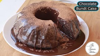 Chocolate Bundt Cake Filled With Chocolate Ganache  Chocolate Ganache Cake  The Terrace Kitchen [upl. by Latnahc]