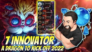 7 Innovator  A Dragon to kick off 2022  TFT Gizmos amp Gadgets  Teamfight Tactics [upl. by Joletta]