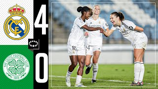 Real Madrid 40 Celtic  HIGHLIGHTS  Womens Champions League 202425 [upl. by Aissak]