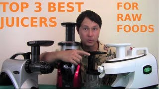 Top 3 Best Juicers for Raw Foods [upl. by Rebmik]