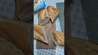 BAGUETTE BREAD snacks breakfast bread shortsvideo shorts [upl. by Rexana]