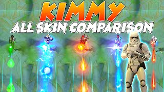 Kimmy All Skin MLBB Comparison 2022 Edition [upl. by Fennell]