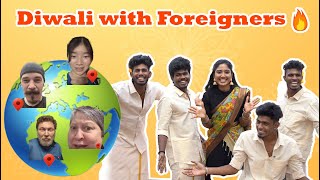 Diwali with Foreigners🔥 Kacheri Kacheri KacheriChannel [upl. by Aihceyt]