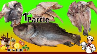 Cuisine🍽️Congolaise COMMENT FAIRE DU BON POISSON SALÉ SÉCHÉ  CARPE Likayabu [upl. by Helve387]