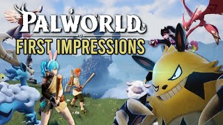 PALWORLD with my pal  First Impressions amp First Boss [upl. by Rramel]