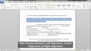 MS Word  Justification and Alignment [upl. by Beaver]