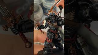 Captain in Gravis armor Black Templars warhammer40k warhammer 40k blacktemplars painting [upl. by Kcir983]