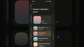 How to Change Notification Sound in Android 14  Set Custom Notification Sound shorts [upl. by Ahseela]