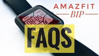 Amazfit BIP FAQ  Top 10 Questions ANSWERED [upl. by Lanaj]