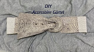 DIY Accessoire GÜRTEL passend zu deinem Kleidungsstück  Lilo Siegel [upl. by Haldane]