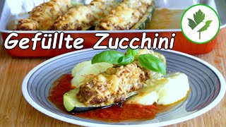 Gefüllte Zucchini mit Hackfleisch und Käse überbacken 👉 Günstig und lecker [upl. by Luaped]