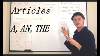 Articles a an the and no article  Lesson 9 [upl. by Lerrehs]