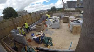 100mm Thermalite Blockwork  Bricklaying  Countess Weir Village Hall Exeter [upl. by Enrev223]