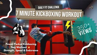 Intense Kickboxing Bag Workout for Strength amp Speed 🥊🔥  Boost Your Cardio amp Core [upl. by Binni669]