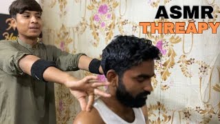 ASMR Young Barber Insomnia Threapy Head Back Massage Very Relaxing Massage In Barber Shope [upl. by Haleigh]