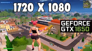 Stretched Resolution 1720X1080 Fortnite Chapter 5 l GTX 1650 l I5 10400F l Performance Mode l 1080p [upl. by Ahsiloc5]