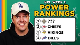 Our Week 2 POWER RANKINGS [upl. by Gideon]