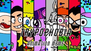 TRYPOPHOBIA  Animation Meme Learning With Pibby [upl. by Nigen]