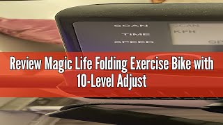 Review Magic Life Folding Exercise Bike with 10Level Adjustable Magnetic Resistance  Upright and R [upl. by Leimad]