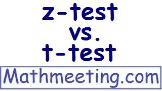 ztest vs ttest [upl. by Adlesirhc]