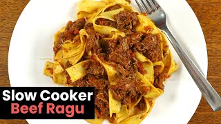 Delicious Slow Cooker Beef Ragu [upl. by Loredana667]