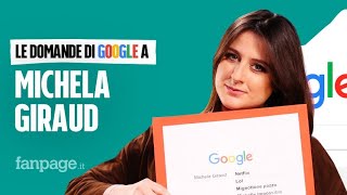 Michela Giraud sorella Netflix LOL famiglia fidanzato lattrice risponde alle domande di Google [upl. by Akiemehs856]