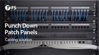 Punch Down Patch Panels for Cat5e and Cat6 Ethernet Cables  FS [upl. by Zere]