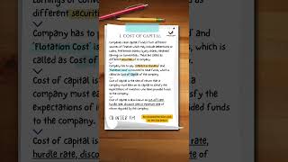 Cost of Capital cainterfm cainterrevision costofcapital [upl. by Kcirnek25]