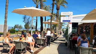 4K🏖 Arenal🌴Palma de Mallorca Walking tour from Mega Park to Balneario 6 May 16🕙☀️21°CSpain 2021 [upl. by Ybanrab]