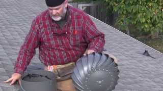 How to install a Lomanco WhirlyBird® Turbine Vent  Add ventilation your roofs attic space [upl. by Rourke]