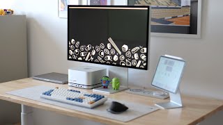 Minimal desk setup tour 2023  Work amp productivity [upl. by Sopher]