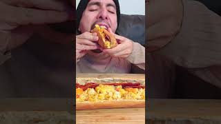 Bacon and eggs breakfast ASMR mukbang asmr breakfast shorts [upl. by Signe]