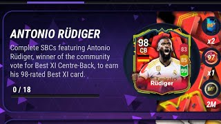 ALL ANTONIO RÜDIGER SBC SOLUTIONS  MADFUT 24  EASIEST WAY POSSIBLE [upl. by Amikat772]