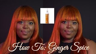 Toning 613 Hair how to tone 613 hair DIY Ginger Hair color tutorial Kiss colors tintation REVIEW [upl. by Everard552]