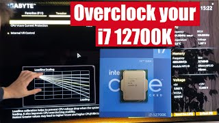 Overclock your i7 12700K for more FPS  Tutorial [upl. by Aehr]