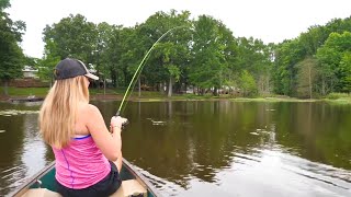 BIG BLUEGILL CATFISH and BASS Catch and Cook  Delicious SPICY Fish [upl. by Gninnahc684]